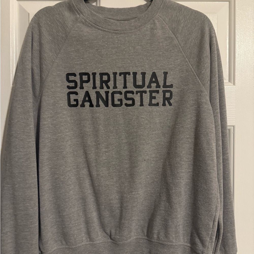 Spiritual Gangster Gray Crewneck Sweater